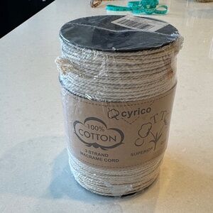 Cream Macrame Cord Tapestry